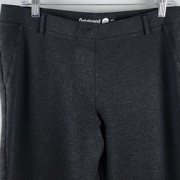 Betabrand Pants Womens XL Long Charcoal Gray Dress Yoga Bootcut Flare (34x32) - Picture 3 of 10